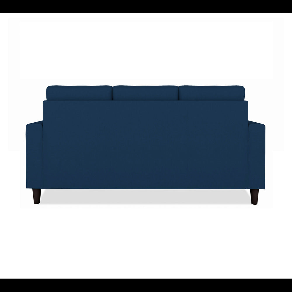 Adorn India Darcy 3 Seater Sofa (Blue) (3 Year Warranty)