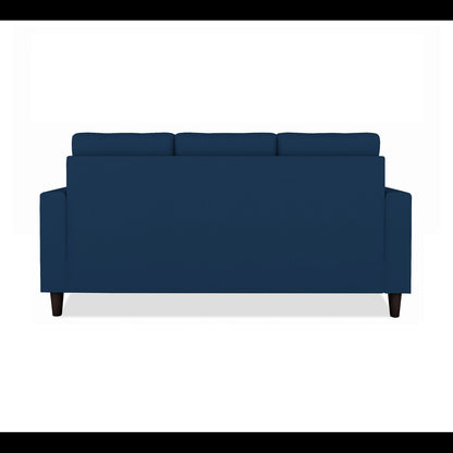 Adorn India Darcy 3 Seater Sofa (Blue) (3 Year Warranty)