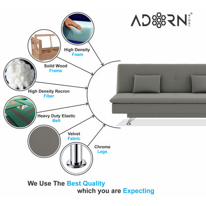 Adorn India A New Aspen 3 Seater Sofa Cum Bed 4X6
