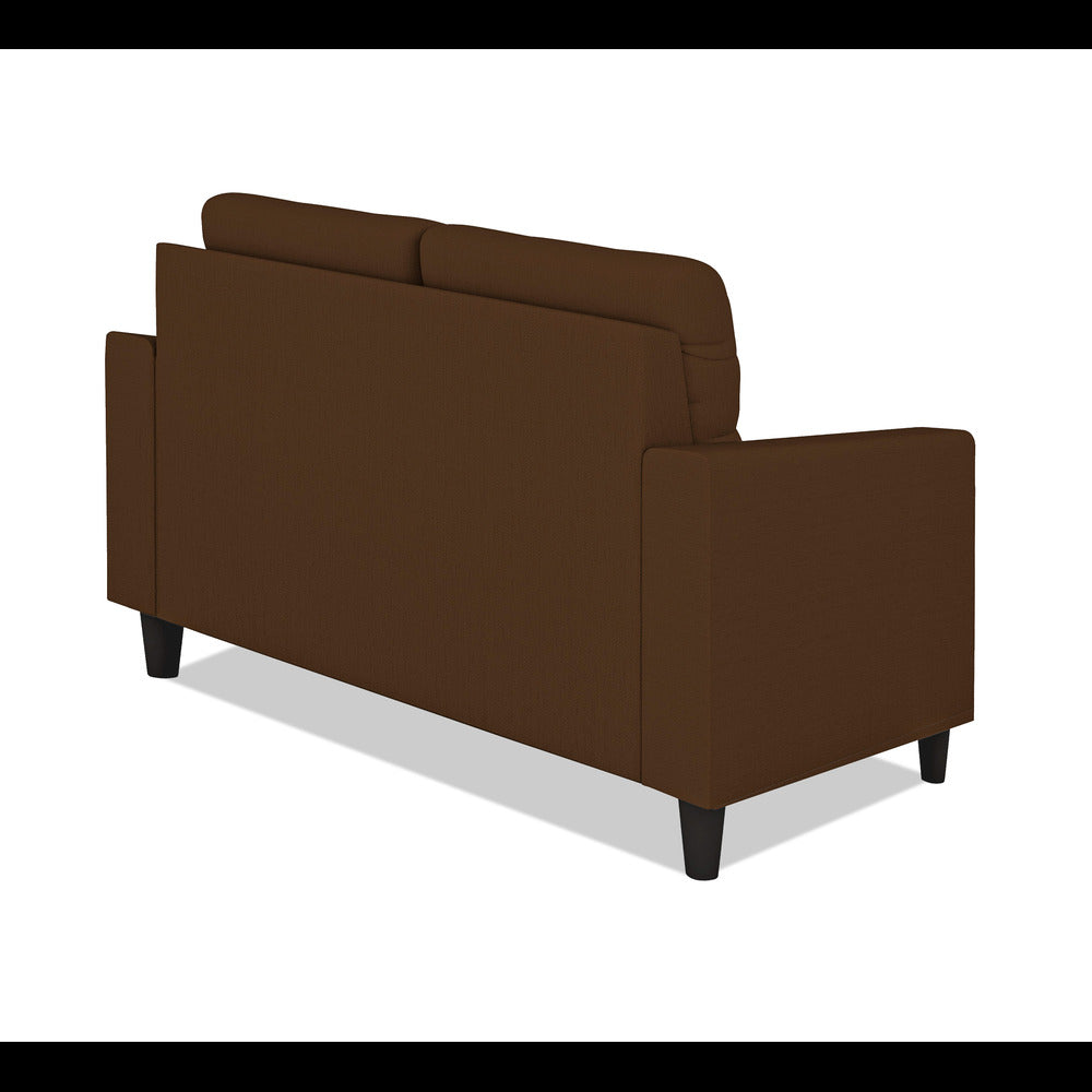 Adorn India Darcy 2 Seater Sofa (Brown) (3 Year Warranty)