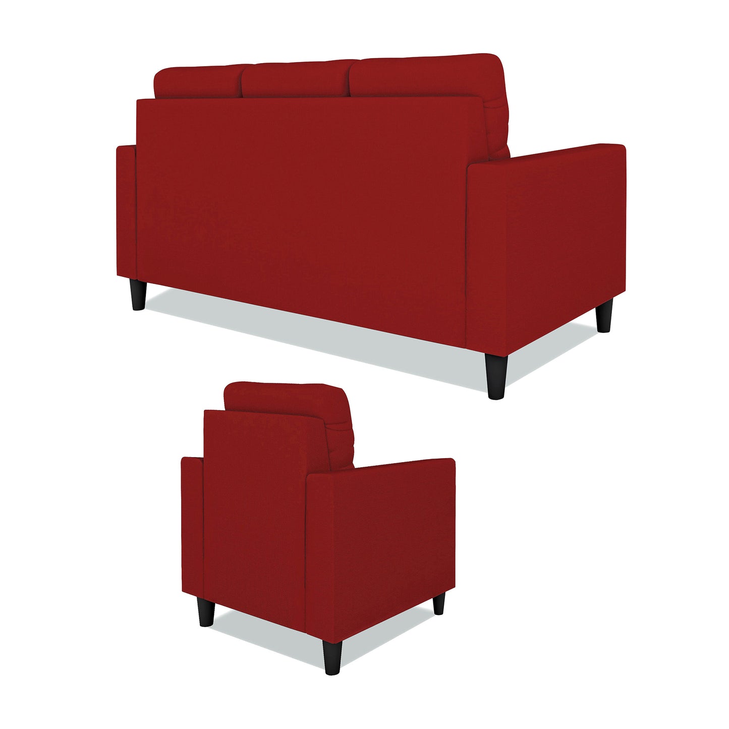 Adorn India Darcy 3+1+1 5 Seater Sofa Set (Beige) (3 Year Warranty)