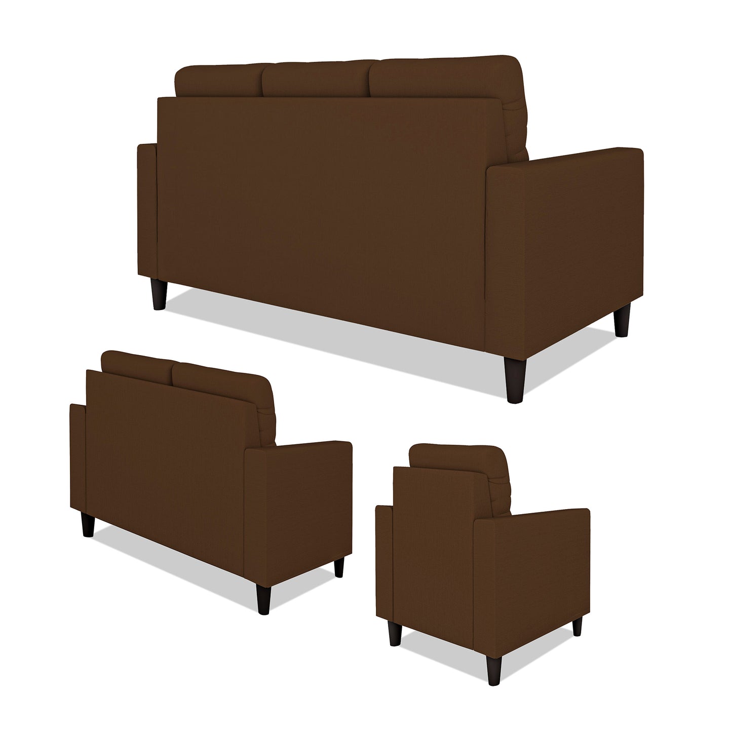 Adorn India Darcy 3+2+1 6 Seater Sofa Set  (3 Year Warranty)