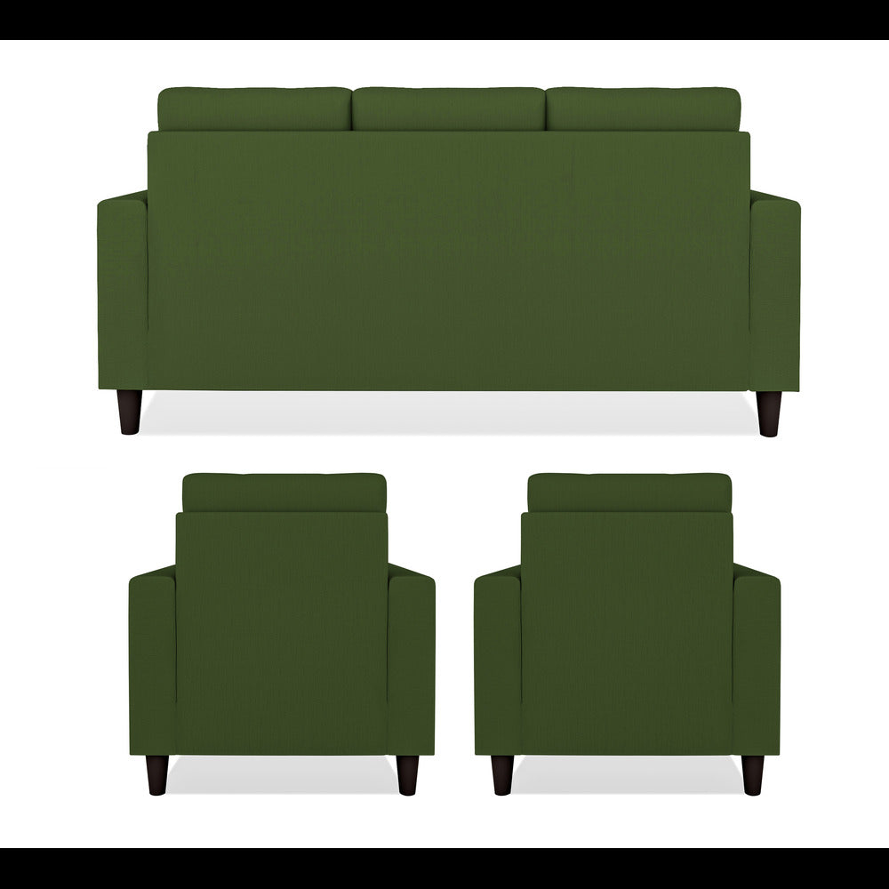 Adorn India Darcy 3+1+1 5 Seater Sofa Set (Green) (3 Year Warranty)