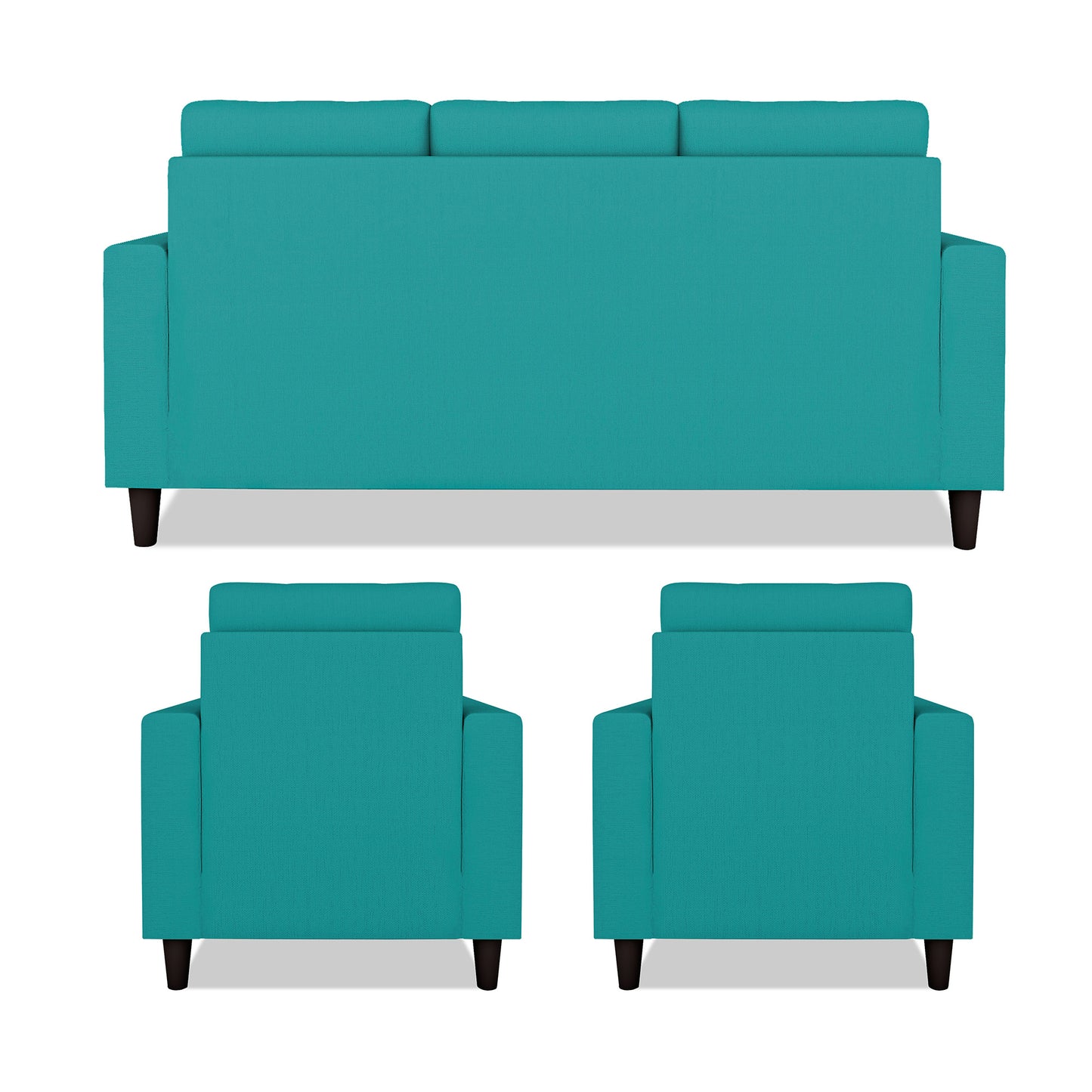 Adorn India Darcy 3+1+1 5 Seater Sofa Set (Beige) (3 Year Warranty)