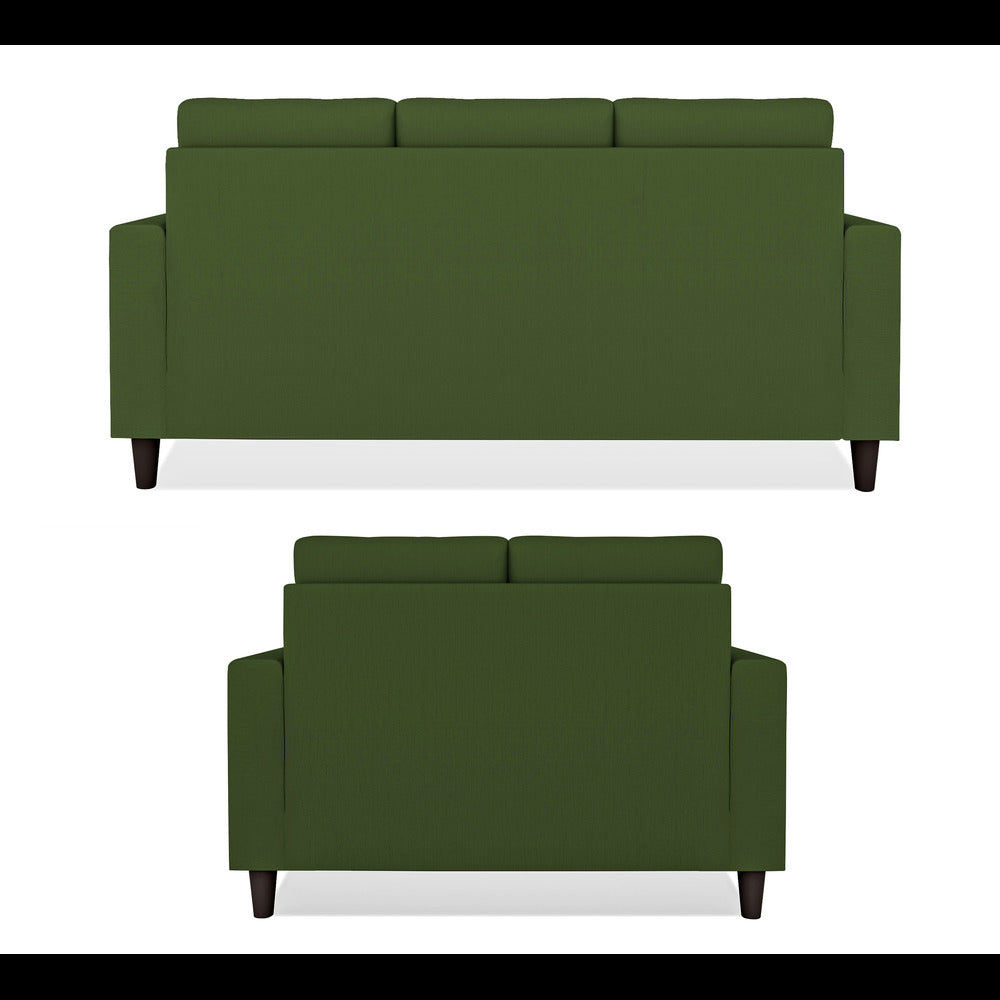 Adorn India Darcy 3+2 5 Seater Sofa Set (Green) (3 Year Warranty)