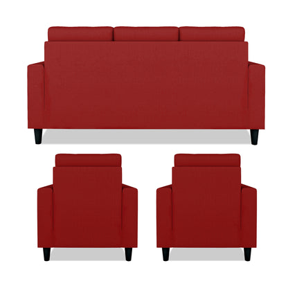 Adorn India Darcy 3+1+1 5 Seater Sofa Set (Beige) (3 Year Warranty)
