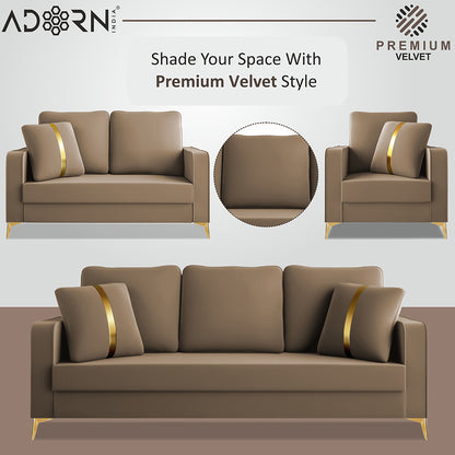Adorn India Premium Chandler - 3 Years Warranty - Velvet Suede Fabric [SAMPLE]