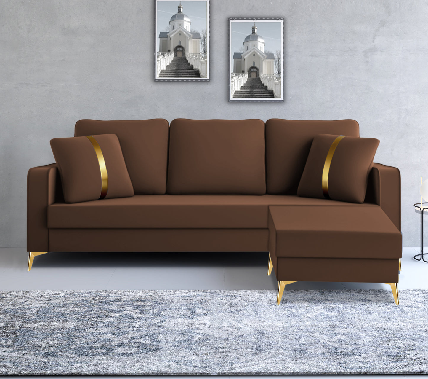 Adorn India Premium Chandler - 3 Years Warranty - Velvet Suede Fabric [SAMPLE]