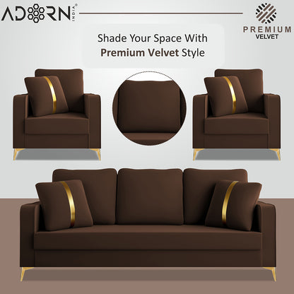Adorn India Premium Chandler - 3 Years Warranty - Velvet Suede Fabric [SAMPLE]