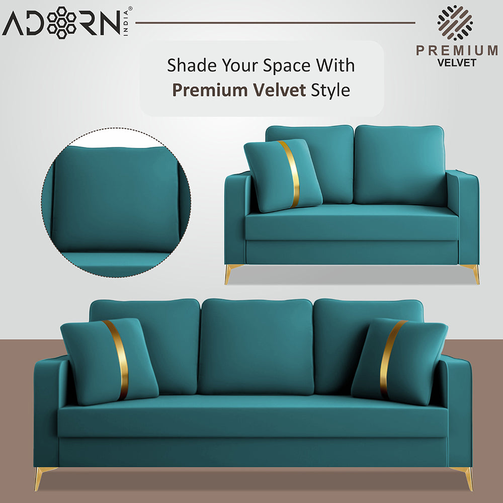 Adorn India Premium Chandler - 3 Years Warranty - Velvet Suede Fabric [SAMPLE]