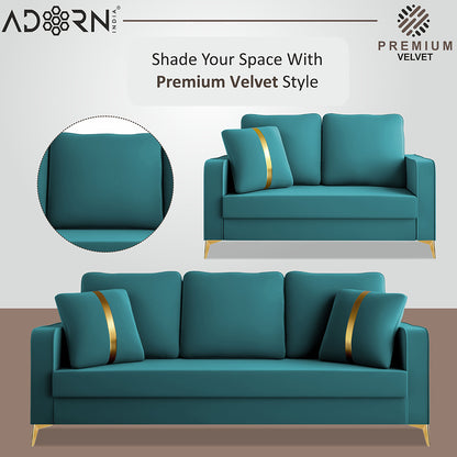 Adorn India Premium Chandler - 3 Years Warranty - Velvet Suede Fabric [SAMPLE]
