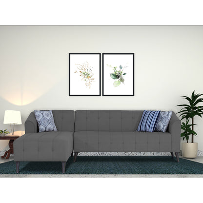 Adorn India Exclusive Mystic L Shape 6 Seater Sofa Set (LHS) (3 Year Warranty)