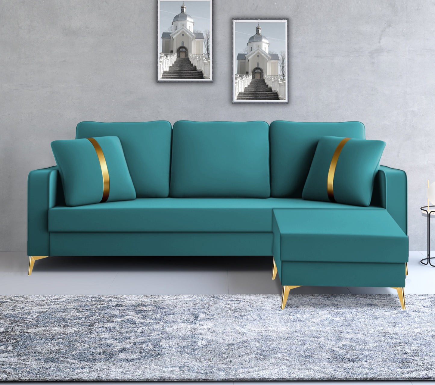 Adorn India Premium Chandler - 3 Years Warranty - Velvet Suede Fabric [SAMPLE]