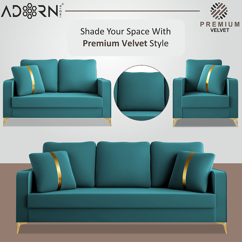 Adorn India Premium Chandler - 3 Years Warranty - Velvet Suede Fabric [SAMPLE]