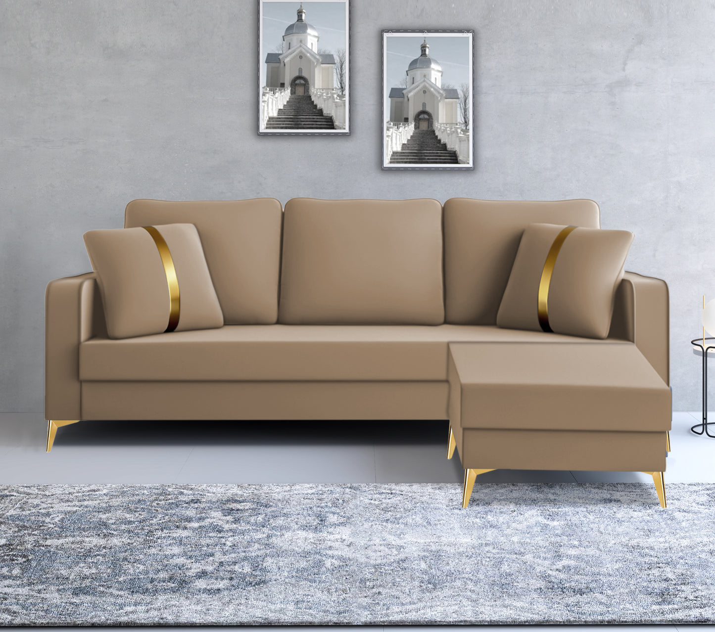 Adorn India Premium Chandler - 3 Years Warranty - Velvet Suede Fabric [SAMPLE]