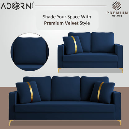 Adorn India Premium Chandler - 3 Years Warranty - Velvet Suede Fabric [SAMPLE]