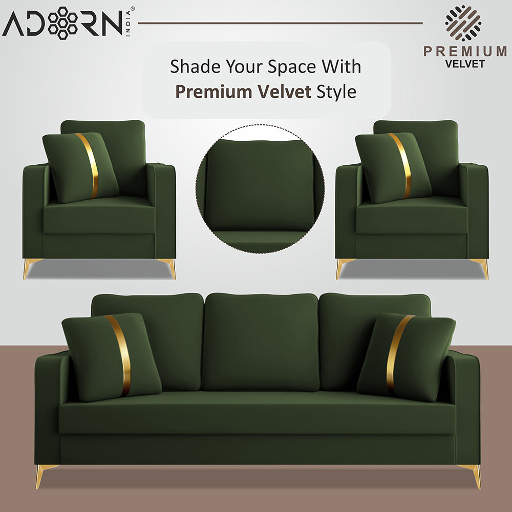 Adorn India Premium Chandler - 3 Years Warranty - Velvet Suede Fabric [SAMPLE]