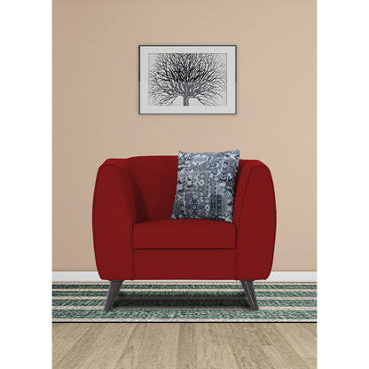 Adorn India Mason 1 Seater Sofa (Aqua Blue)
