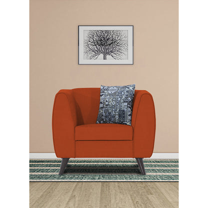 Adorn India Mason 1 Seater Sofa (Aqua Blue)