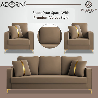 Adorn India Premium Chandler - 3 Years Warranty - Velvet Suede Fabric [SAMPLE]