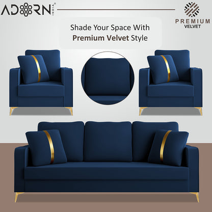 Adorn India Premium Chandler - 3 Years Warranty - Velvet Suede Fabric [SAMPLE]