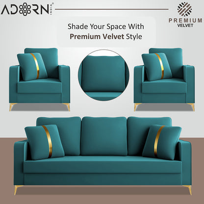 Adorn India Premium Chandler - 3 Years Warranty - Velvet Suede Fabric [SAMPLE]