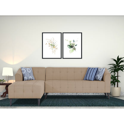 Adorn India Exclusive Mystic L Shape 6 Seater Sofa Set (LHS) (3 Year Warranty)