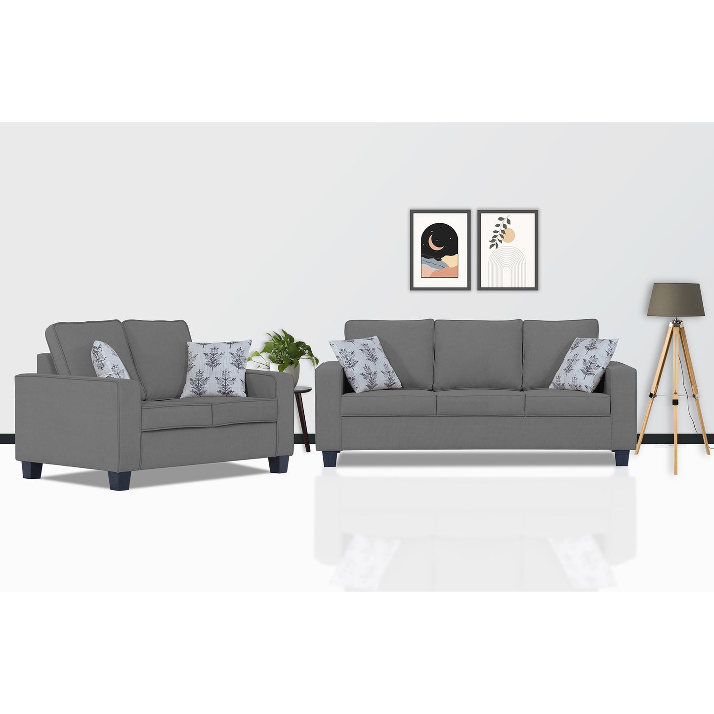 Adorn India Camden 5 Seater 3+2 Sofa Set