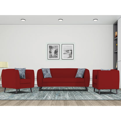 Adorn India Mason 3+1+1 5 Seater Sofa Set (Aqua Blue)
