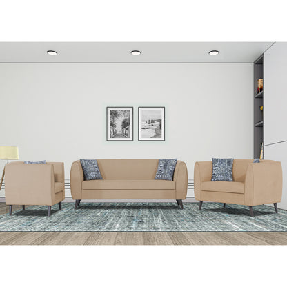Adorn India Mason 3+2+1 6 Seater Sofa Set (Aqua Blue)