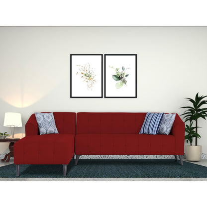 Adorn India Exclusive Mystic L Shape 6 Seater Sofa Set (LHS) (3 Year Warranty)
