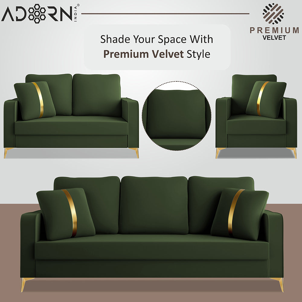 Adorn India Premium Chandler - 3 Years Warranty - Velvet Suede Fabric [SAMPLE]