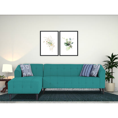 Adorn India Exclusive Mystic L Shape 6 Seater Sofa Set (LHS) (3 Year Warranty)