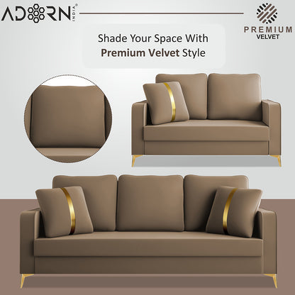 Adorn India Premium Chandler - 3 Years Warranty - Velvet Suede Fabric [SAMPLE]