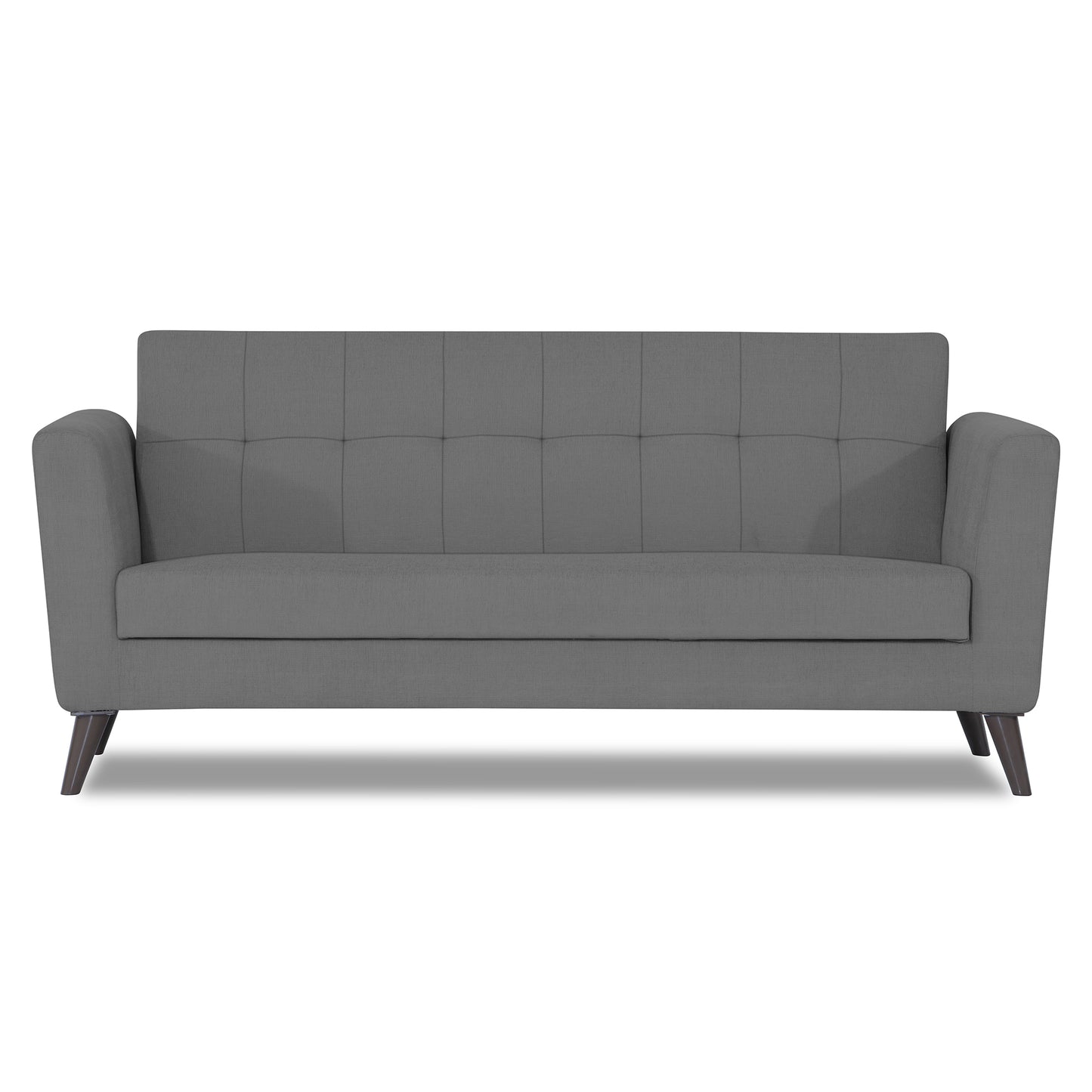 Adorn India Dannis 3 Seater Sofa (Grey) (3 Year Warranty)