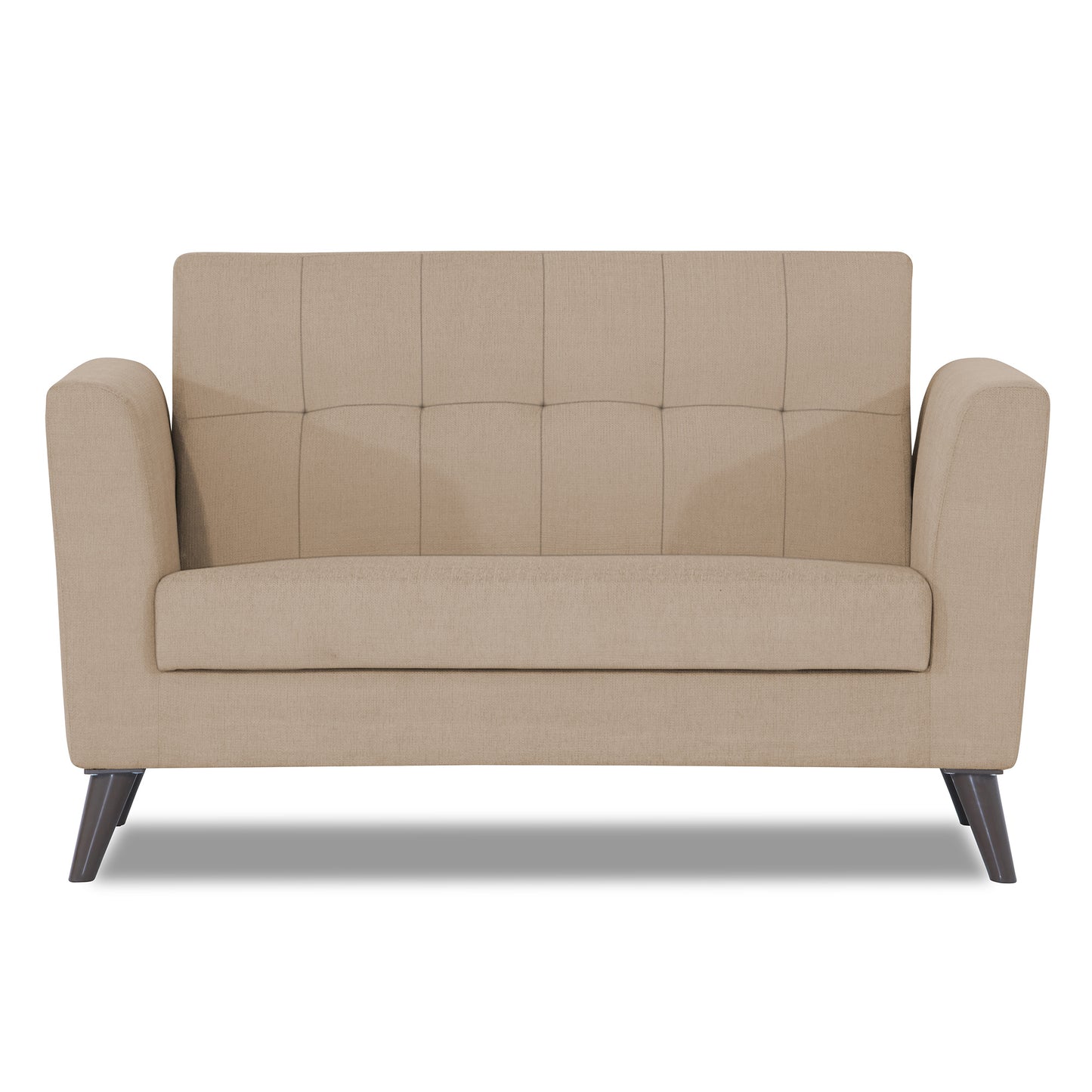 Adorn India Dannis 2 Seater Sofa (Beige) (3 Year Warranty)