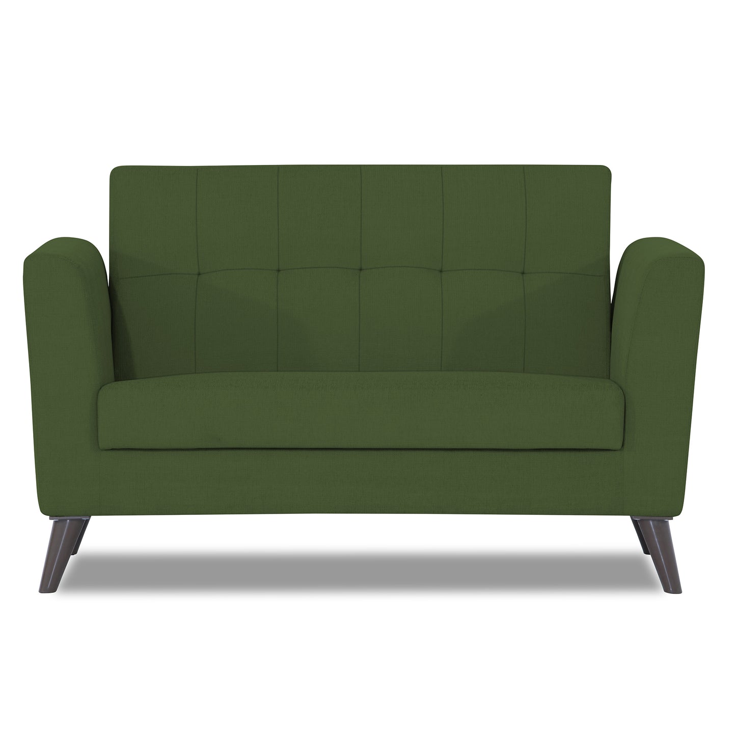 Adorn India Dannis 2 Seater Sofa (Green) (3 Year Warranty)