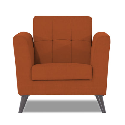 Adorn India Dannis 1 Seater Sofa (Rust) (3 Year Warranty)
