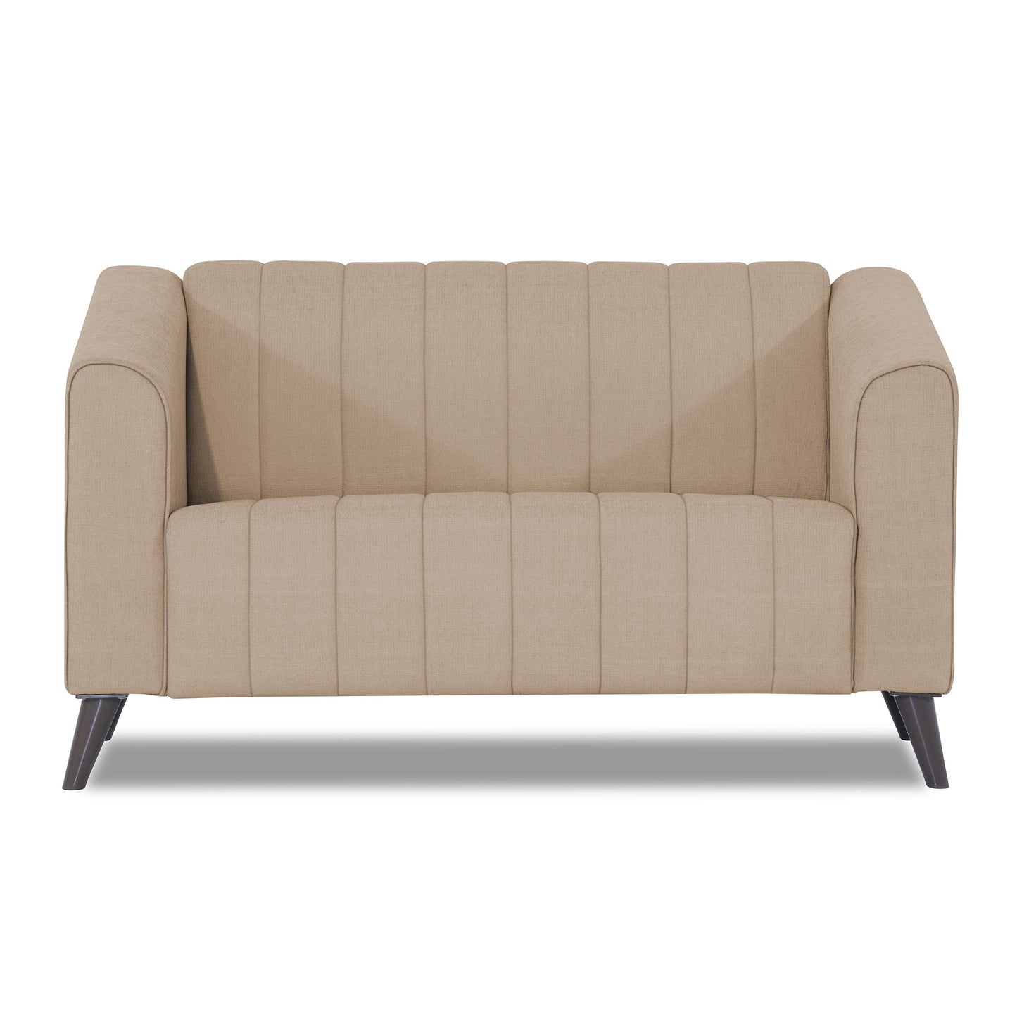 Adorn India Premium Laurel 2 Seater Sofa (Beige) (3 Year Warranty)