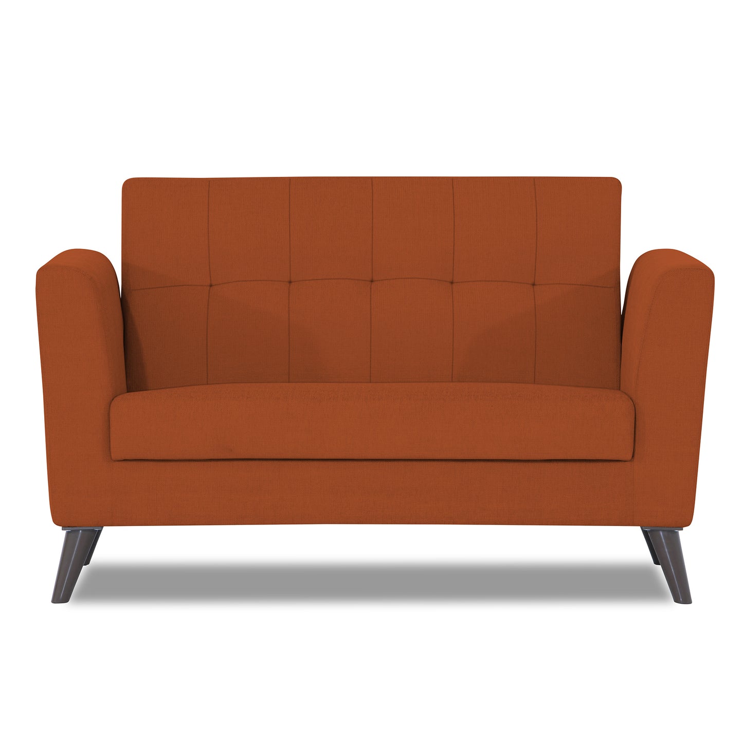 Adorn India Dannis 2 Seater Sofa (Rust) (3 Year Warranty)