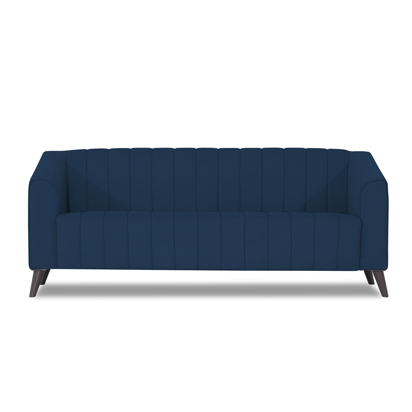Adorn India Premium Laurel 3 Seater Sofa (Blue) (3 Year Warranty)