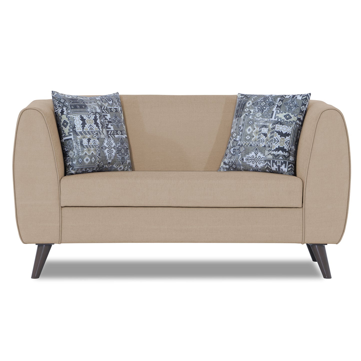 Adorn India Mason 2 Seater Sofa (Aqua Blue)