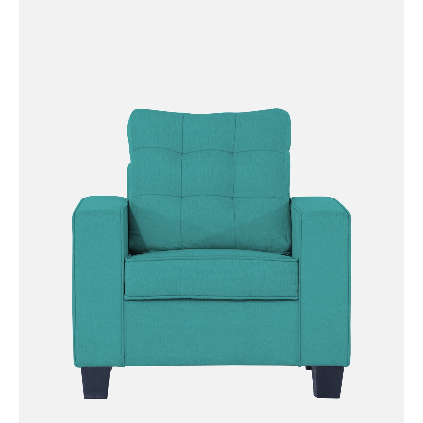 Adorn India Raptor 1 Seater Sofa (Aqua Blue)