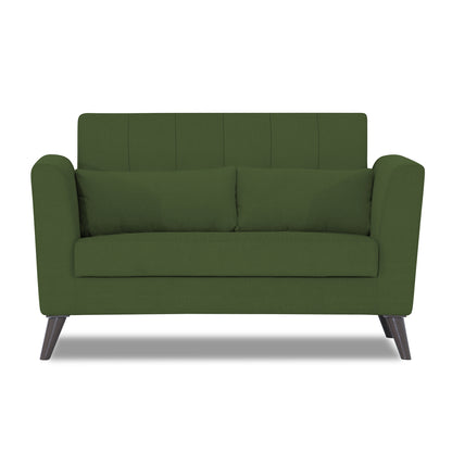 Adorn India Daniel 2 Seater Sofa (Green) (3 Year Warranty)
