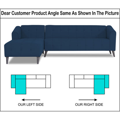 Adorn India Exclusive Mystic L Shape 6 Seater Sofa Set (LHS) (3 Year Warranty)
