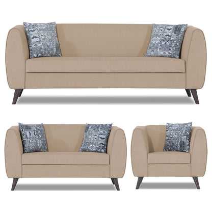 Adorn India Mason 3+2+1 6 Seater Sofa Set (Aqua Blue)