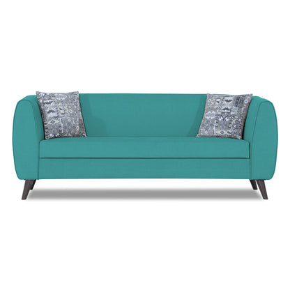 Adorn India Mason 3 Seater Sofa (Aqua Blue)
