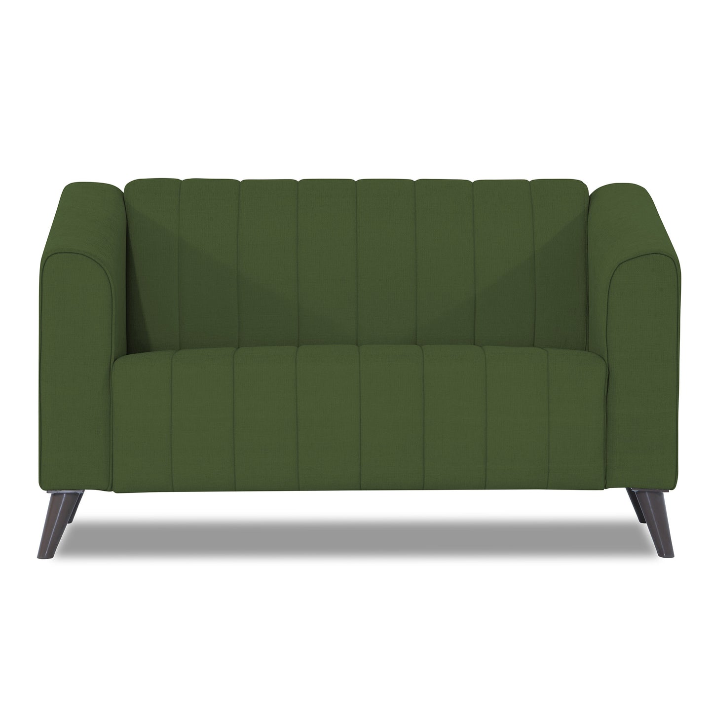 Adorn India Premium Laurel 2 Seater Sofa (Green) (3 Year Warranty)