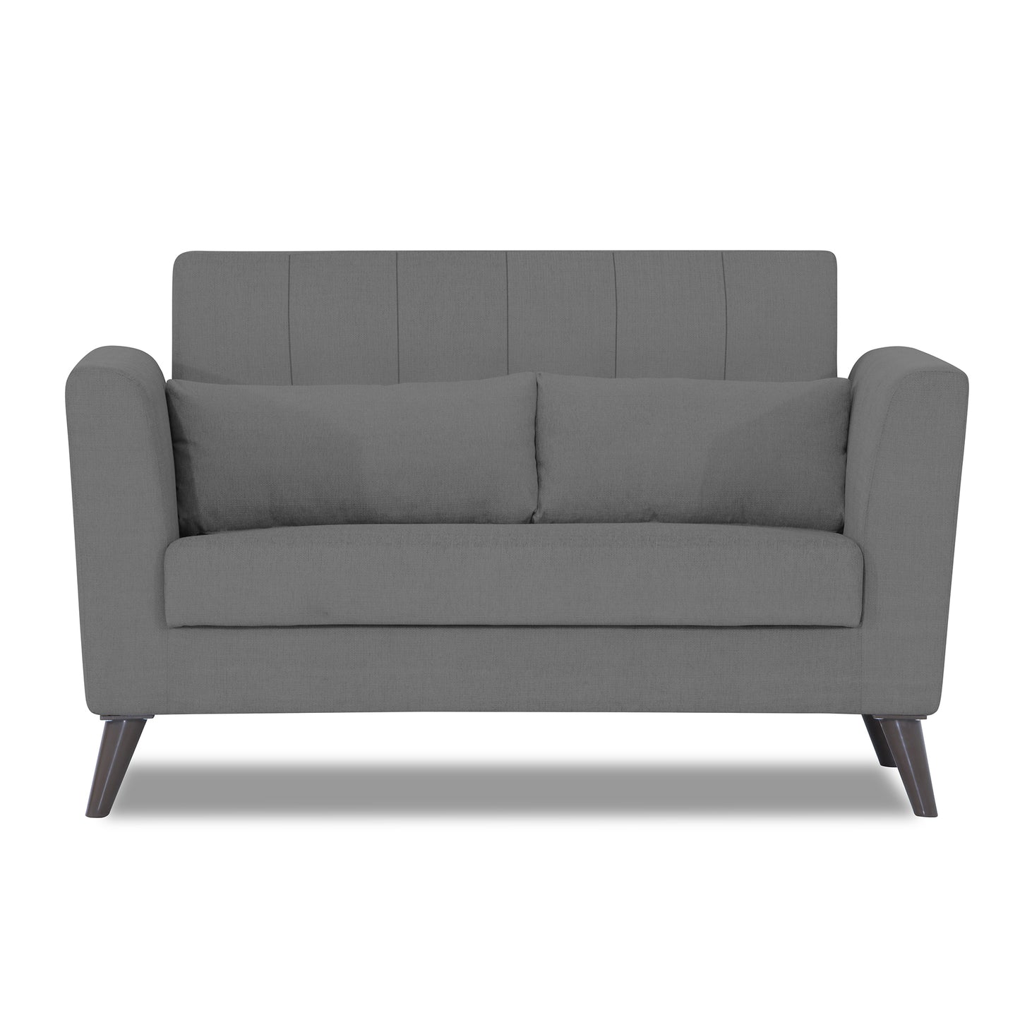 Adorn India Daniel 2 Seater Sofa (Grey) (3 Year Warranty)