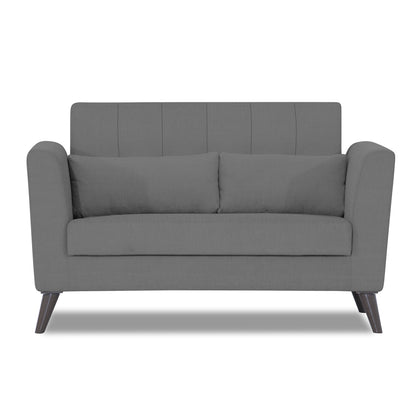 Adorn India Daniel 2 Seater Sofa (Grey) (3 Year Warranty)